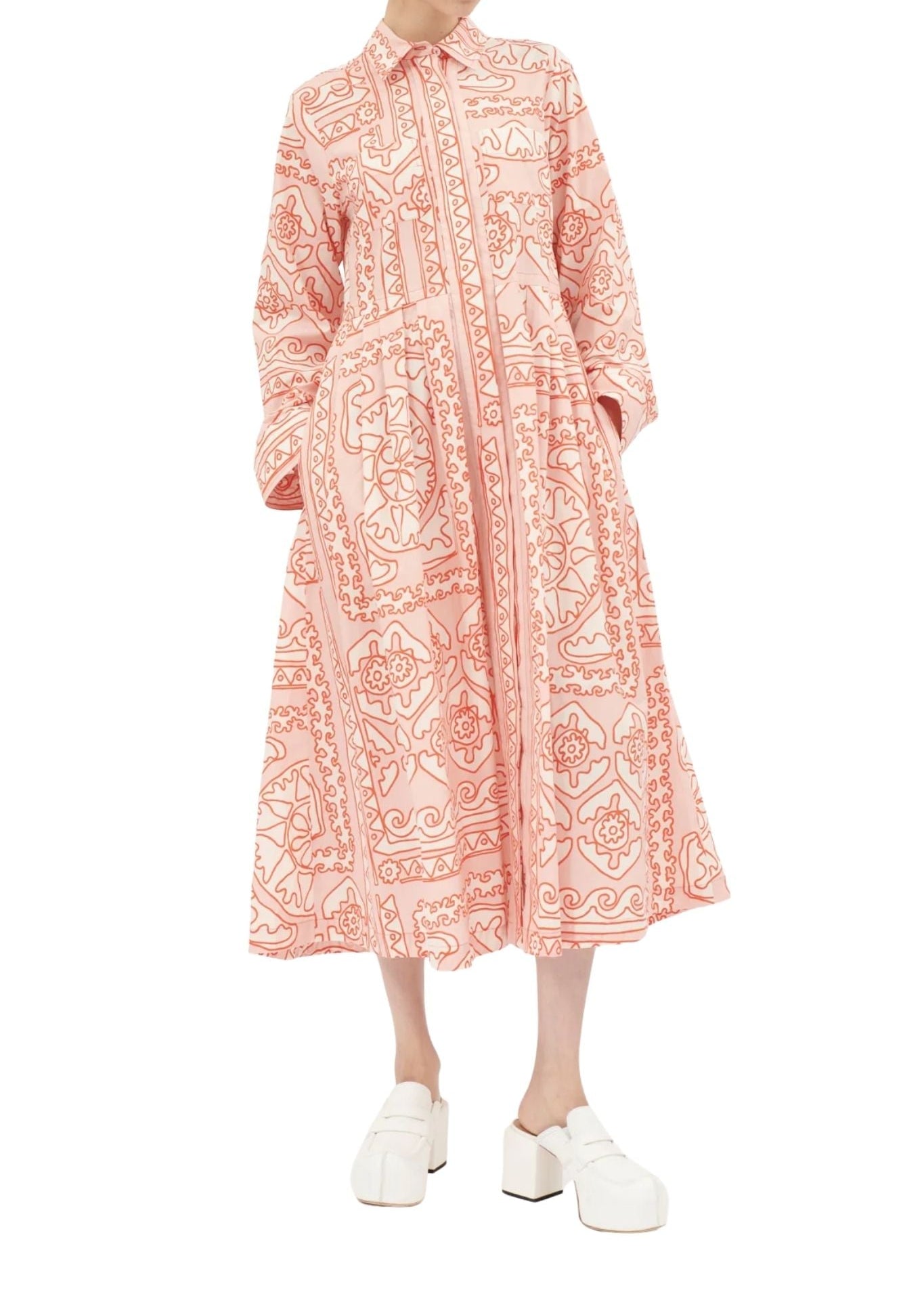 Odeeh Dress - Vermillion