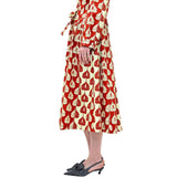 Odeeh Dress - Vermillion