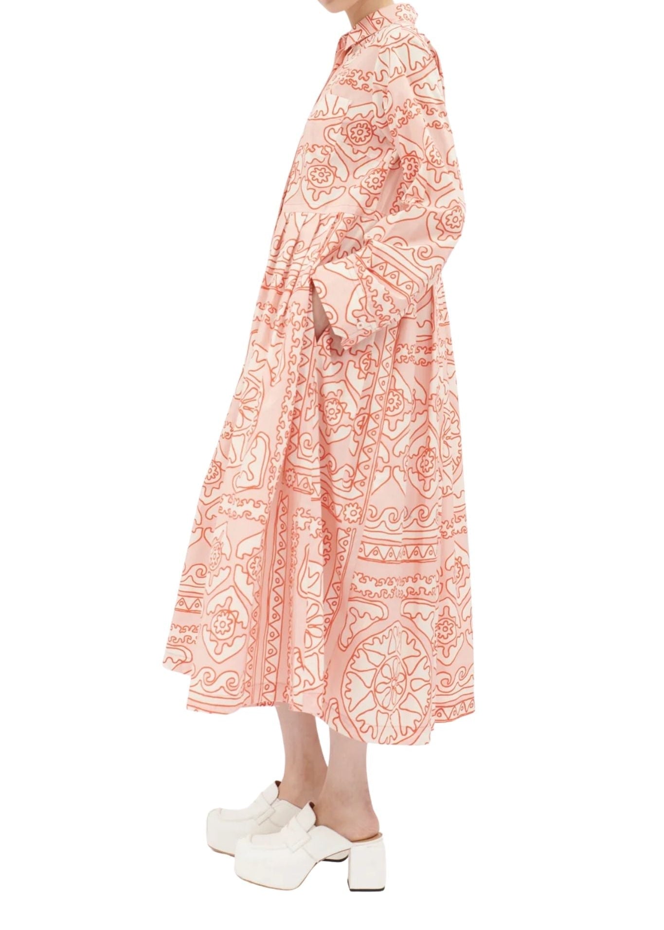 Odeeh Dress - Vermillion