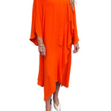 Odeeh Dress Glowing Orange - Vermillion