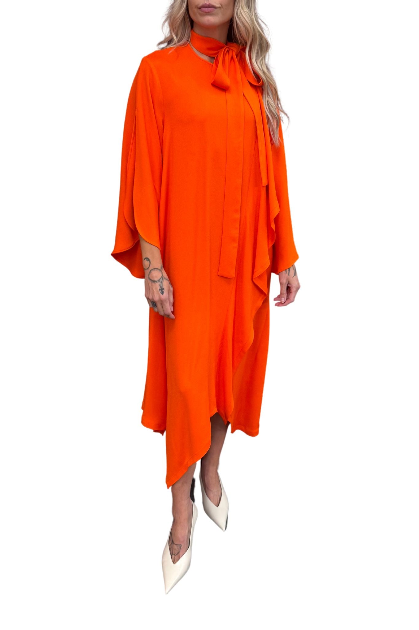 Odeeh Dress Glowing Orange - Vermillion