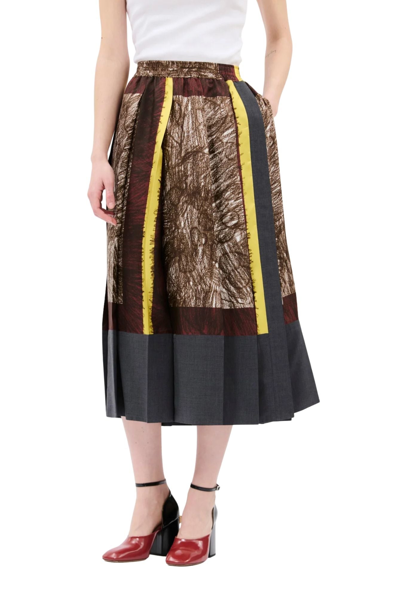 Odeeh Skirt - Vermillion