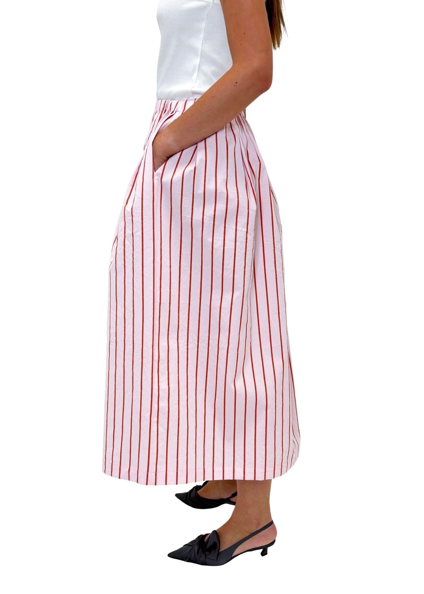 Odeeh Skirt - Vermillion