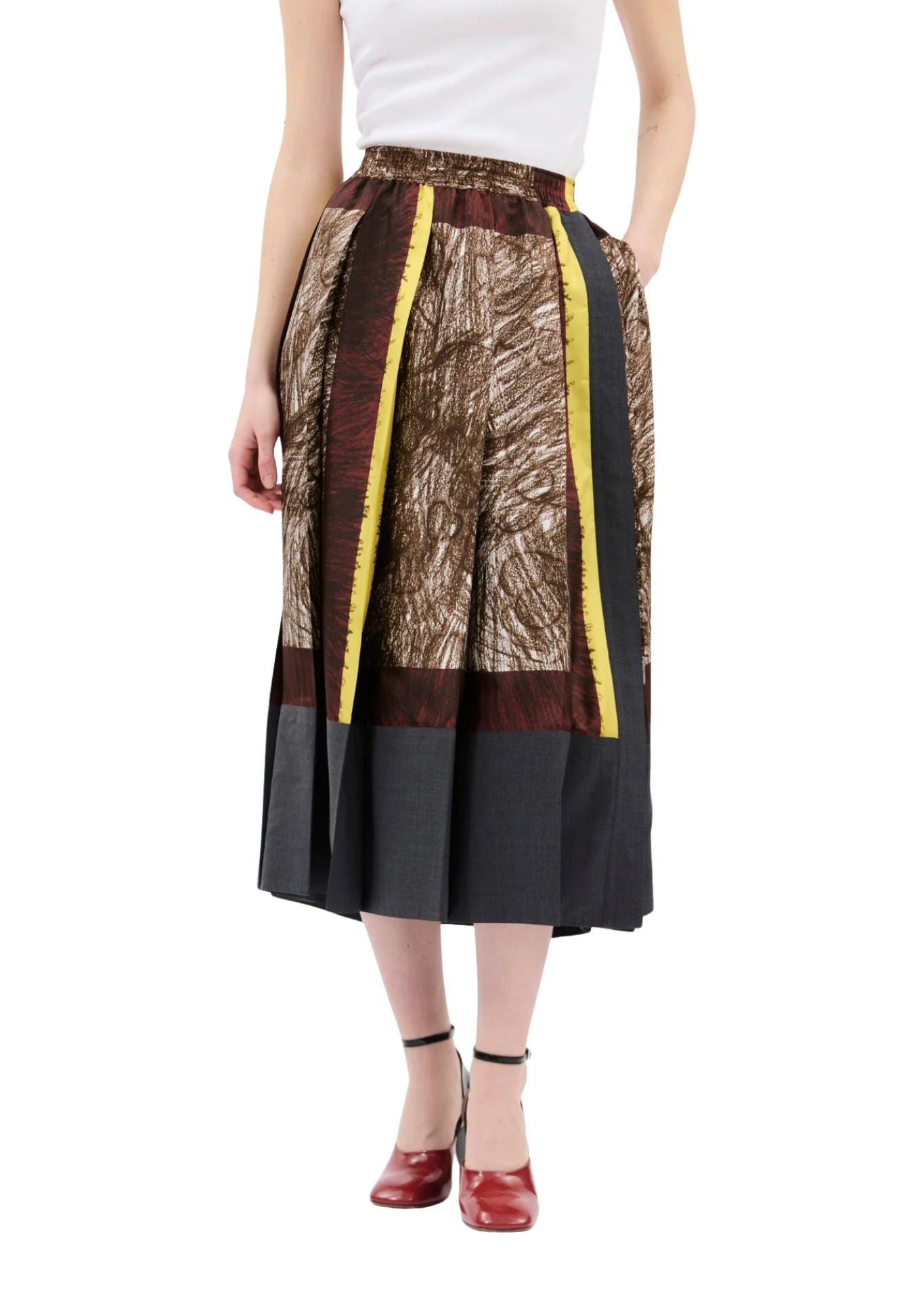 Odeeh Skirt - Vermillion