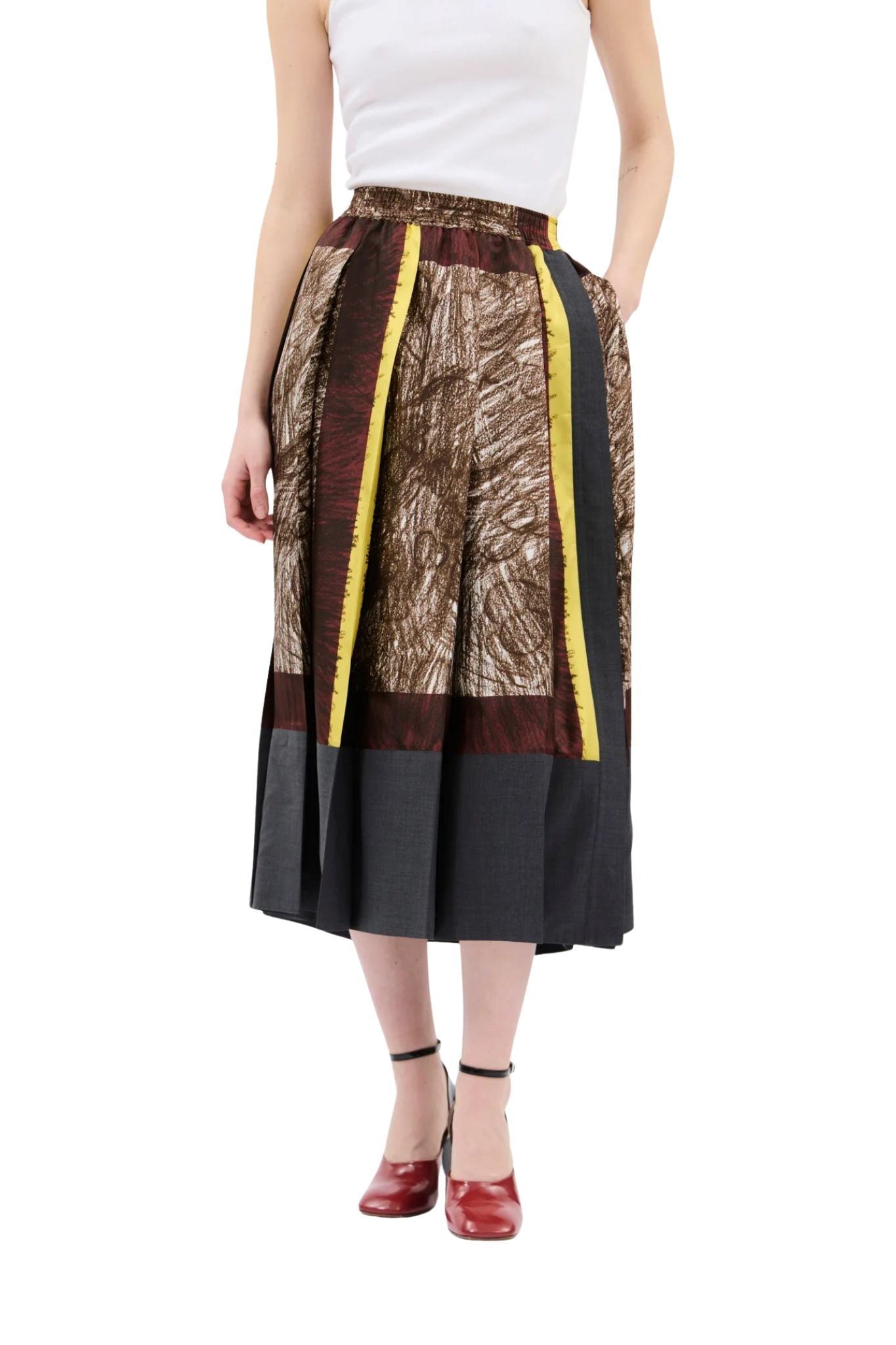 Odeeh Skirt - Vermillion