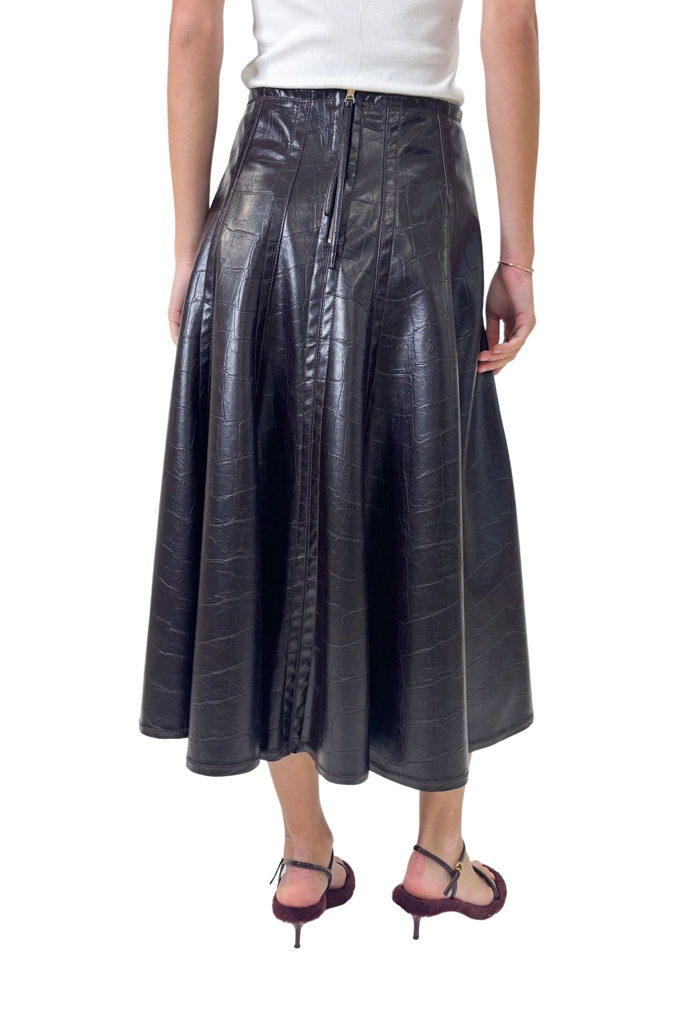 Odeeh Skirt - Vermillion