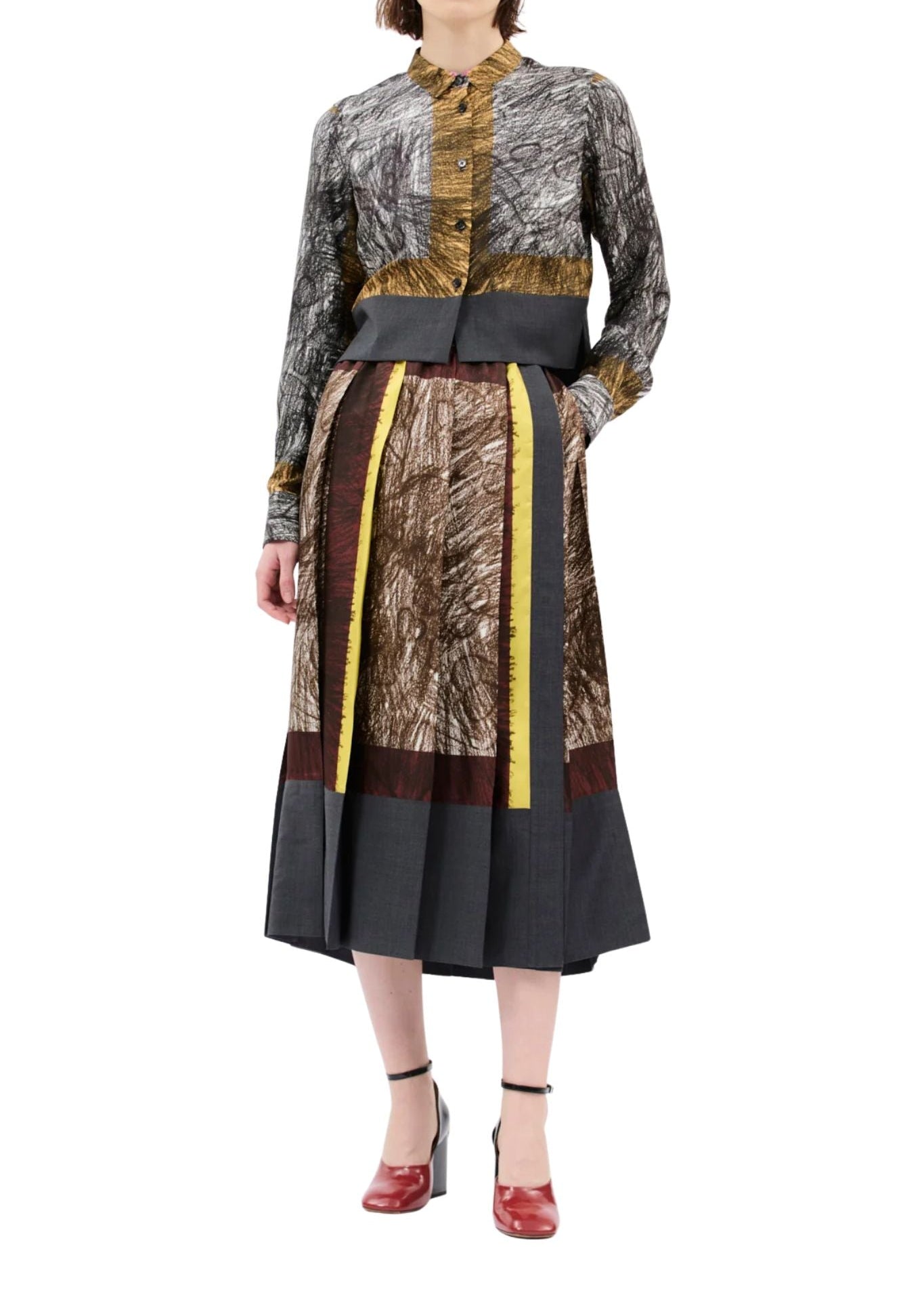 Odeeh Skirt - Vermillion