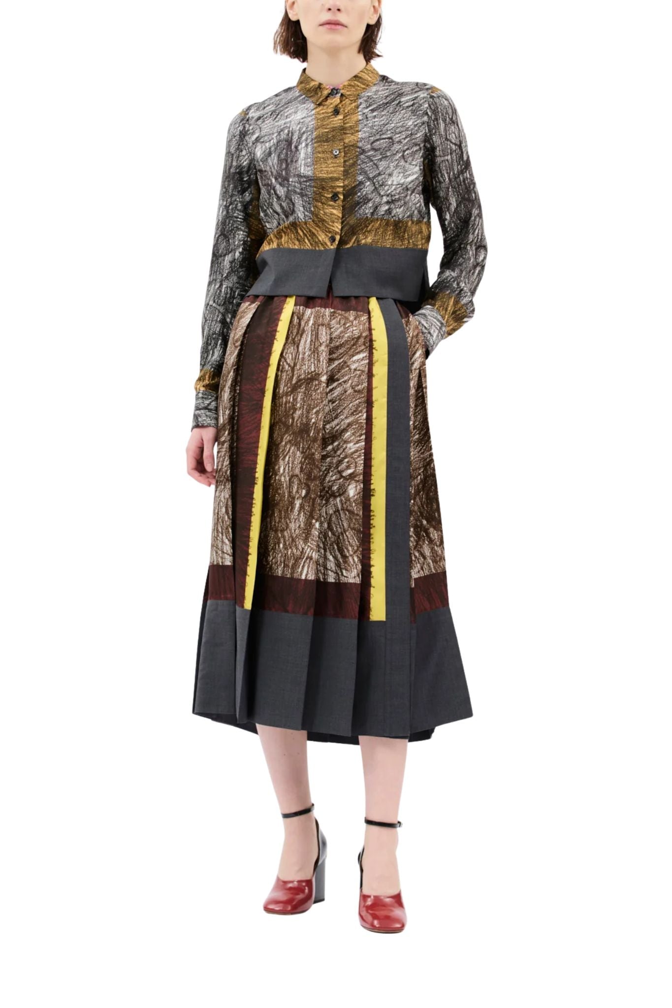 Odeeh Skirt - Vermillion