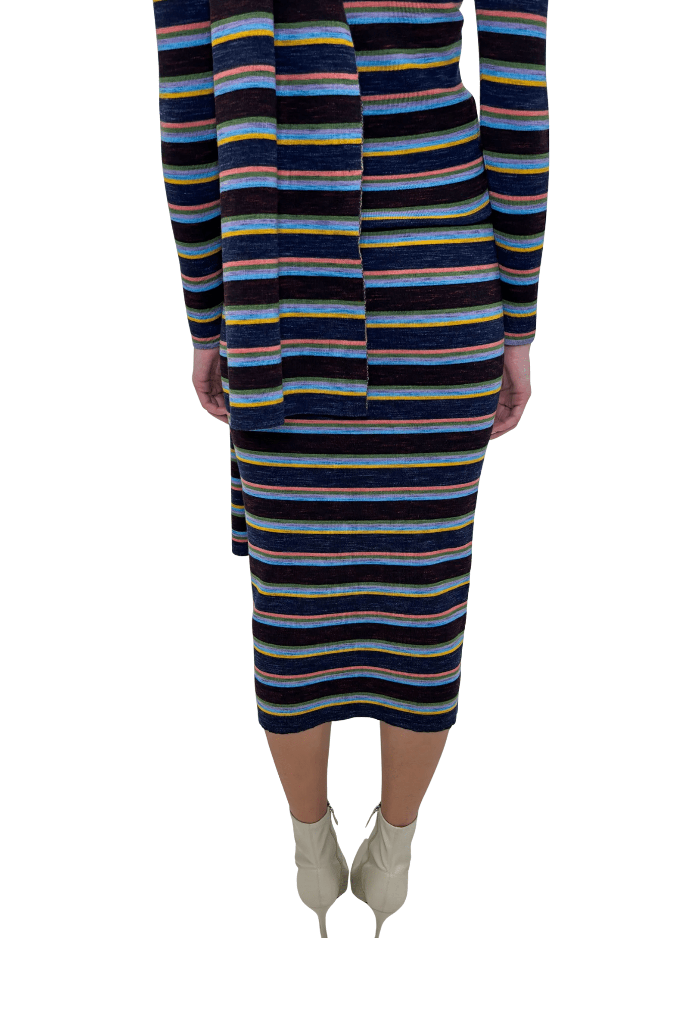 Odeeh Skirt Stripes Rock, Bordeaux - Vermillion