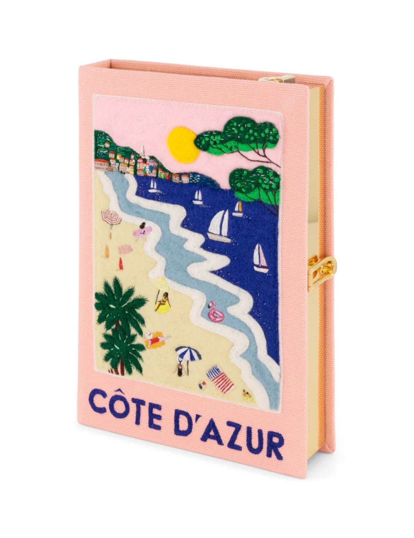 Olympia Le Tan Book Clutch Cote D'Azur - Vermillion