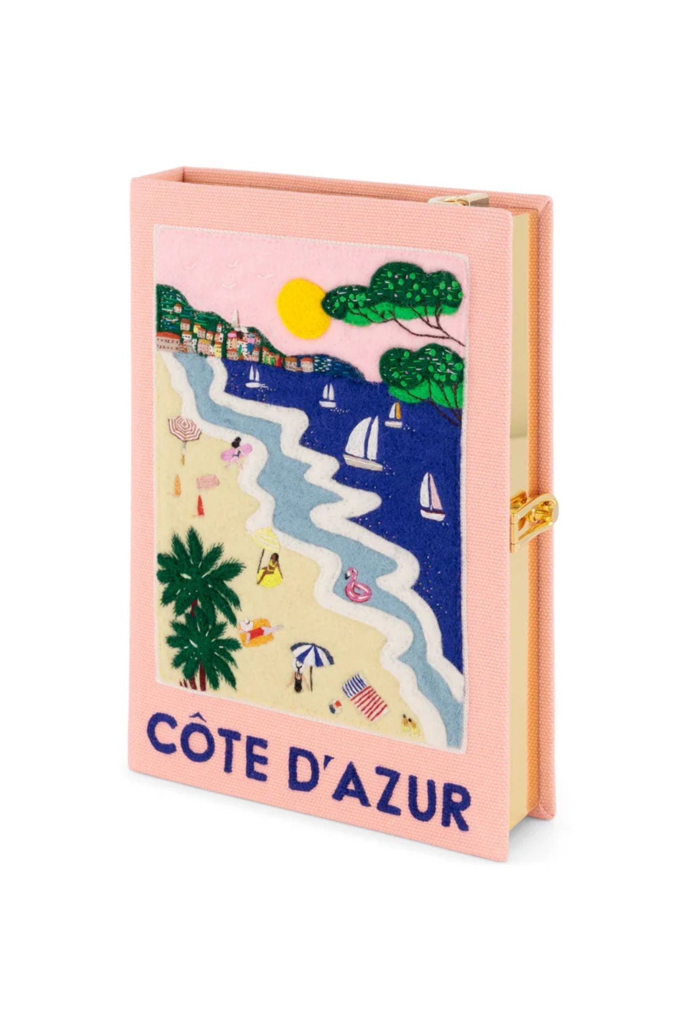 Olympia Le Tan Book Clutch Cote D'Azur - Vermillion