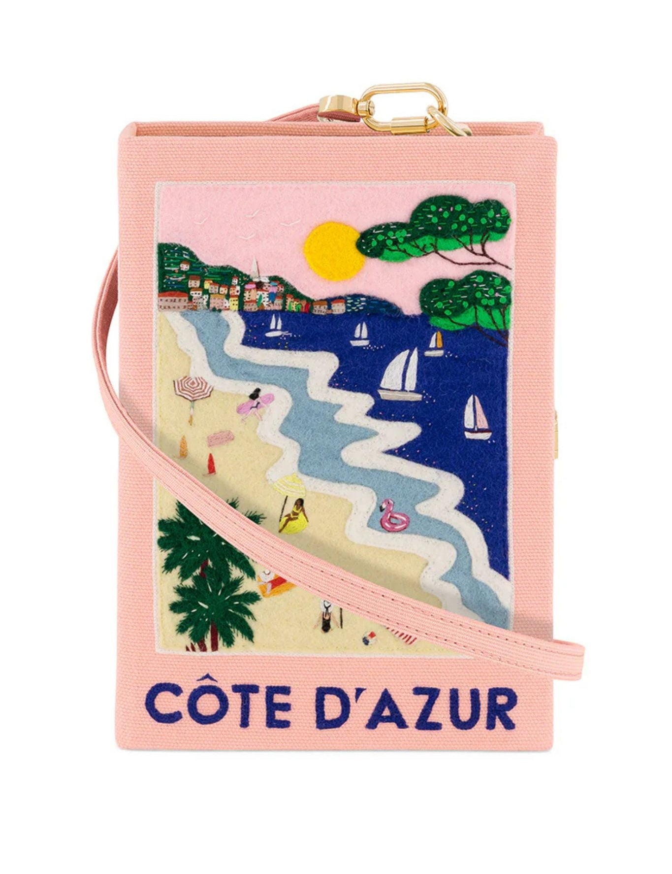 Olympia Le Tan Book Clutch Cote D'Azur - Vermillion