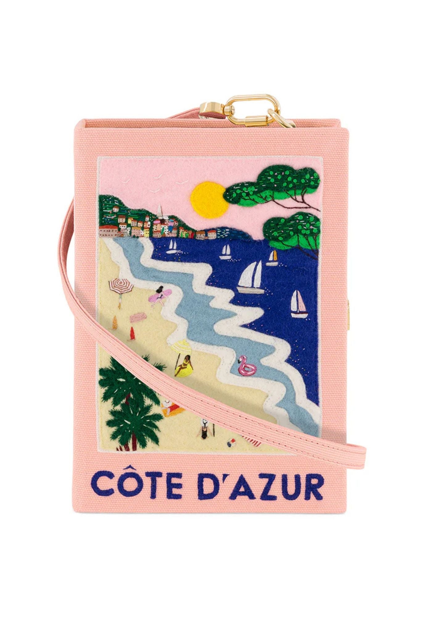 Olympia Le Tan Book Clutch Cote D'Azur - Vermillion