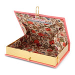 Olympia Le Tan Book Clutch Wild and Free Strapped Peony - Vermillion