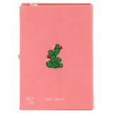 Olympia Le Tan Book Clutch Wild and Free Strapped Peony - Vermillion