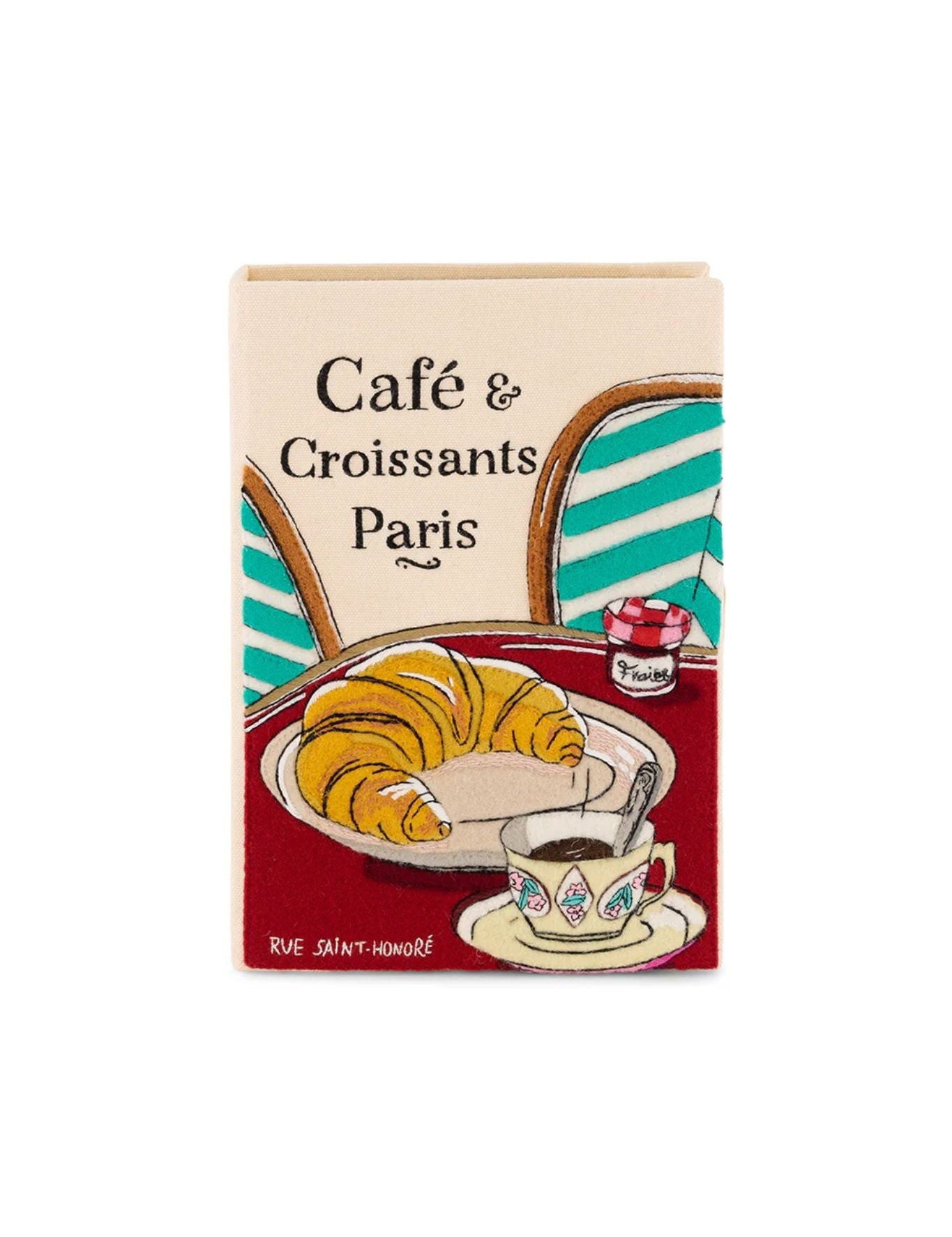 Olympia Le Tan Coffee & Croissants Clutch - Vermillion