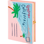 Olympia Le - Tan Greetings from California Clutch - Vermillion