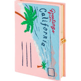 Olympia Le - Tan Greetings from California Clutch - Vermillion