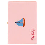 Olympia Le - Tan Greetings from California Clutch - Vermillion