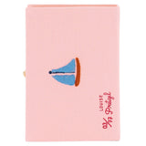 Olympia Le - Tan Greetings from California Clutch - Vermillion