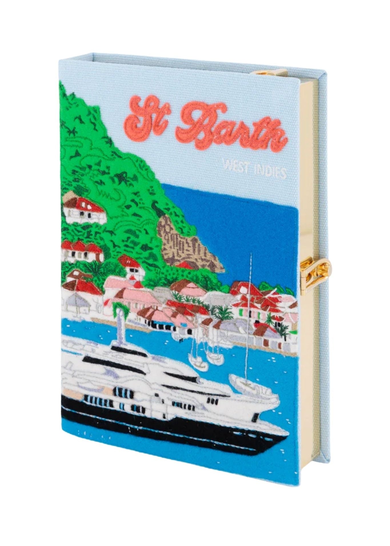 Olympia Le - Tan St. Barth Clutch (Strapped) - Vermillion