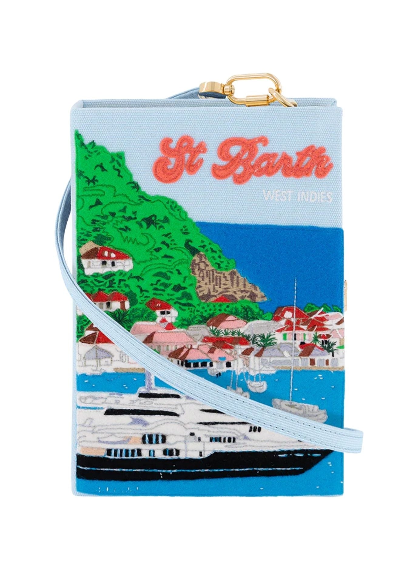 Olympia Le - Tan St. Barth Clutch (Strapped) - Vermillion