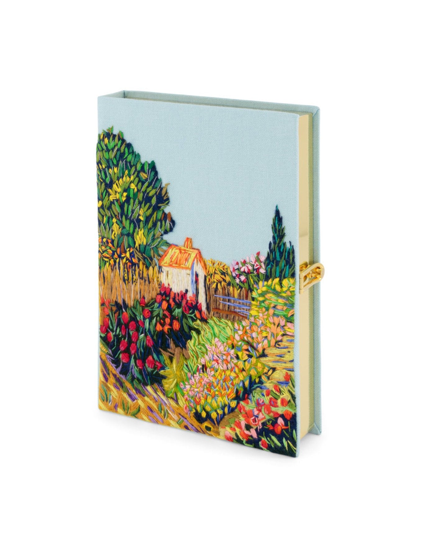 Olympia Le Tan Van Gogh Landscape Clutch - Vermillion