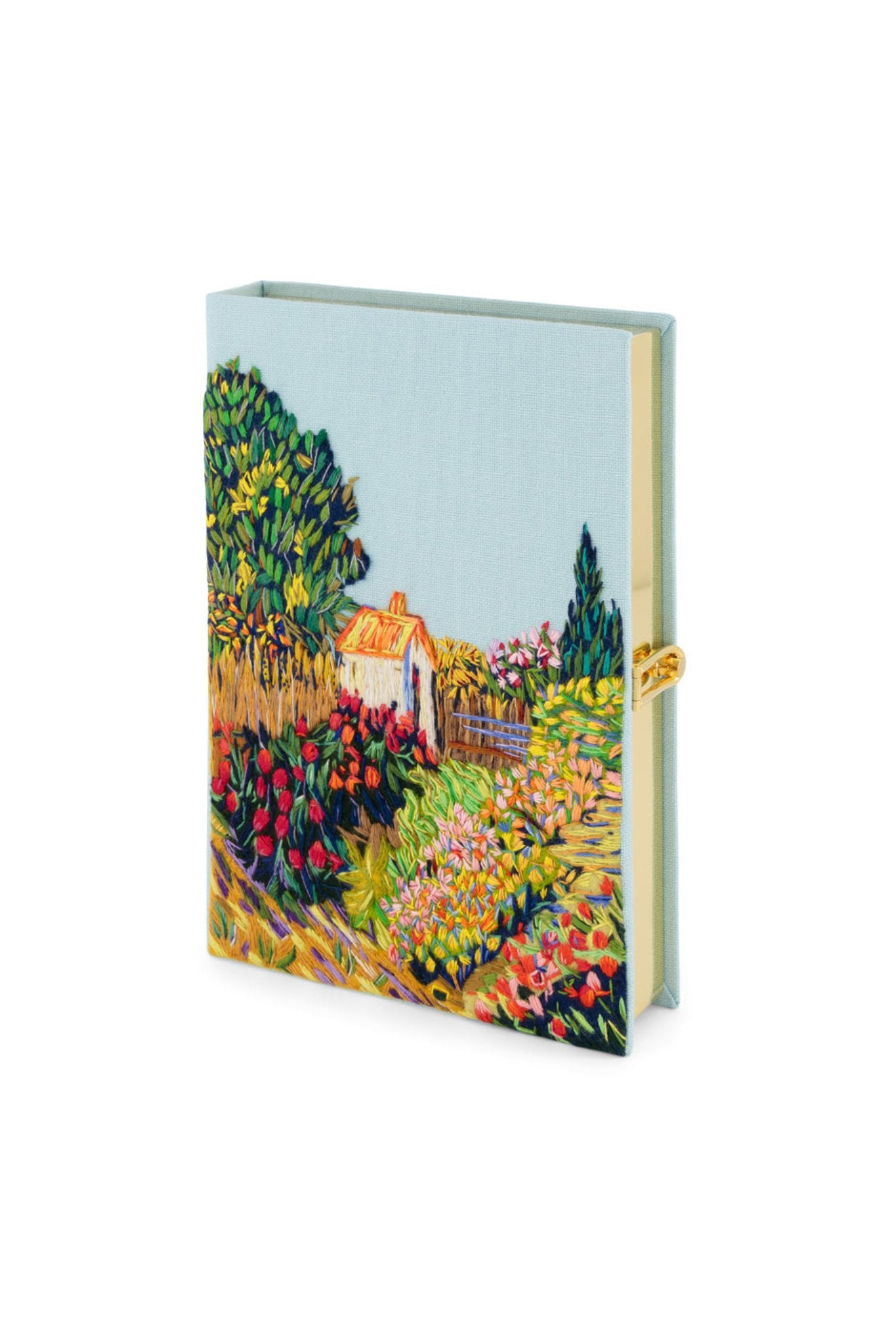 Olympia Le Tan Van Gogh Landscape Clutch - Vermillion