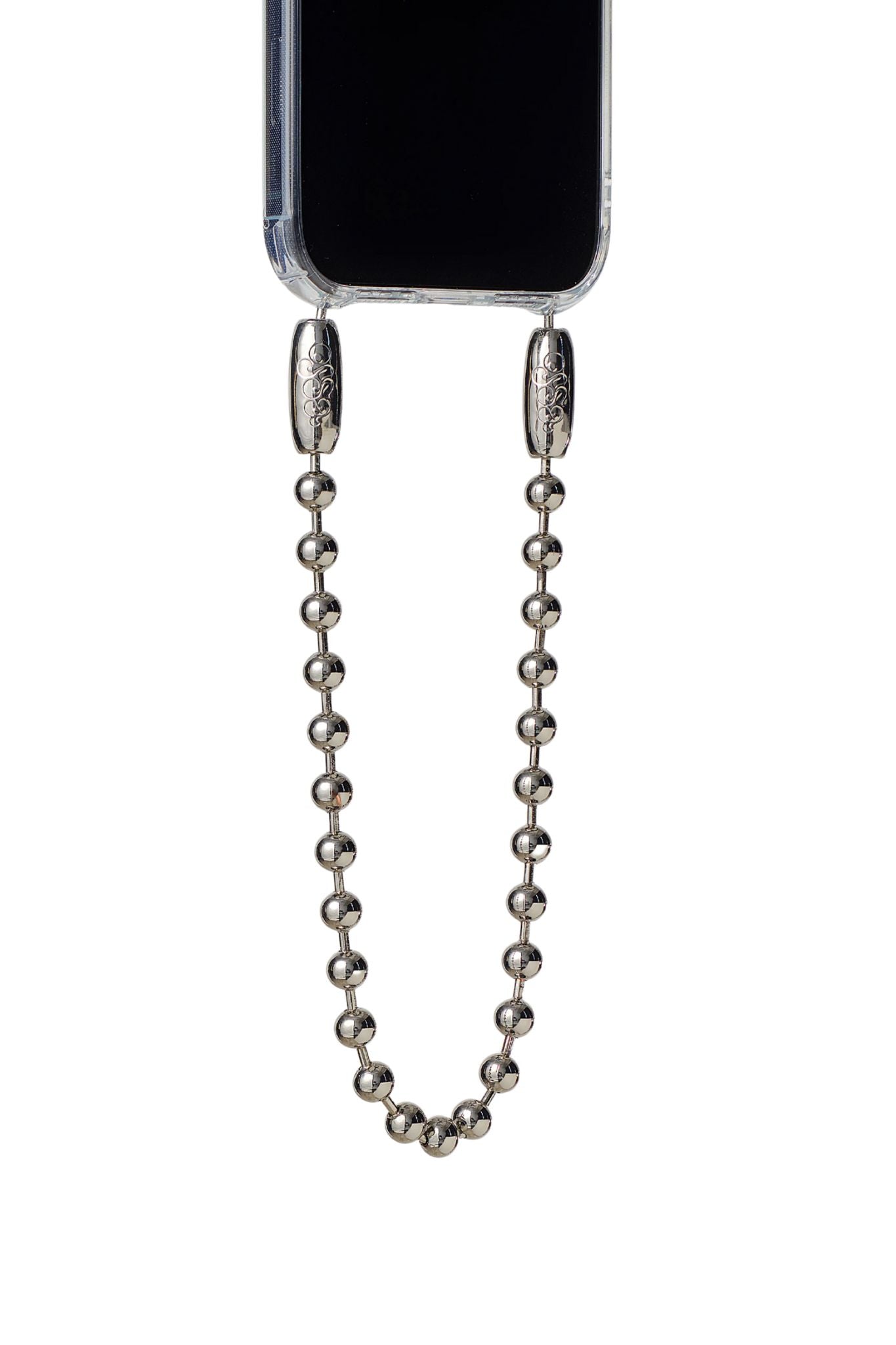 Ossa Ballchain Wristlet Rhodium - Vermillion