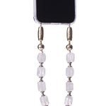 Ossa Electrum Gemstone Wristlet Rock Crystal - Vermillion