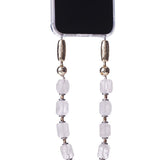Ossa Electrum Gemstone Wristlet Rock Crystal - Vermillion