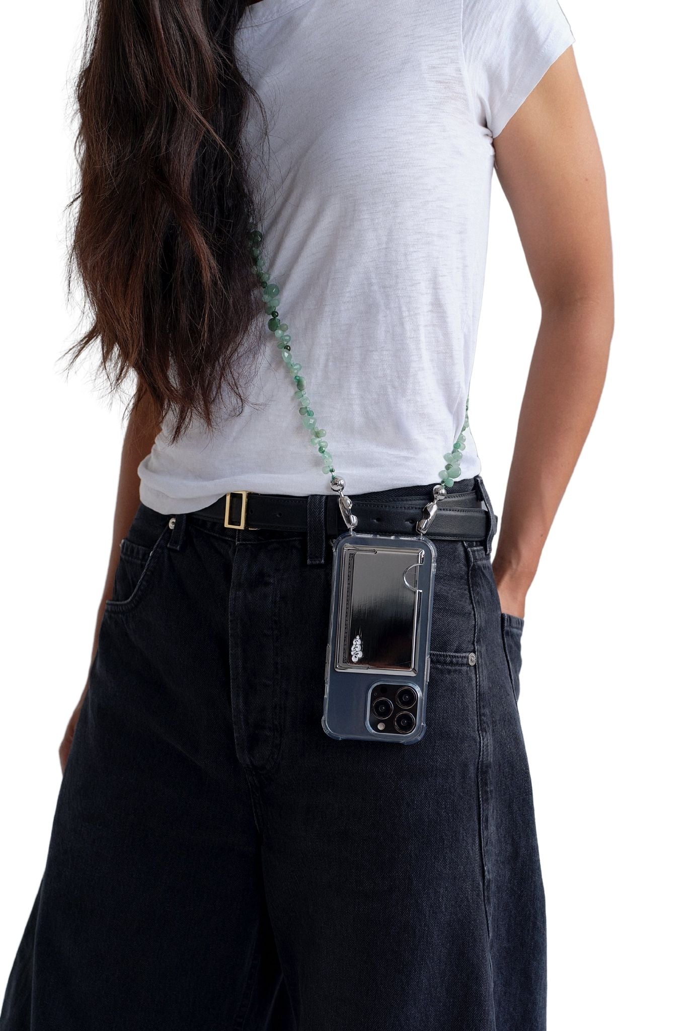 Ossa Faceted Gemstone Crossbody - Vermillion