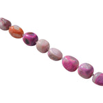 Ossa Large Cut Gemstone Wristlet Fuschia Agate - Vermillion