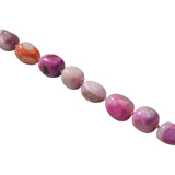 Ossa Large Cut Gemstone Wristlet Fuschia Agate - Vermillion