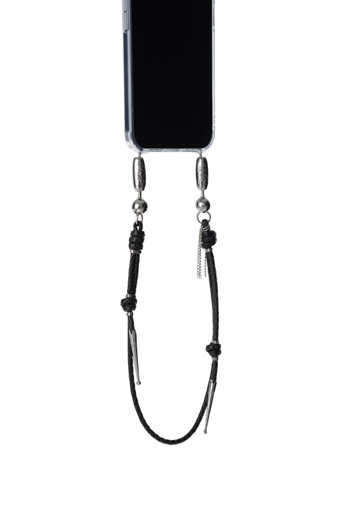 Ossa Leather Bolo Wristlet Black - Vermillion