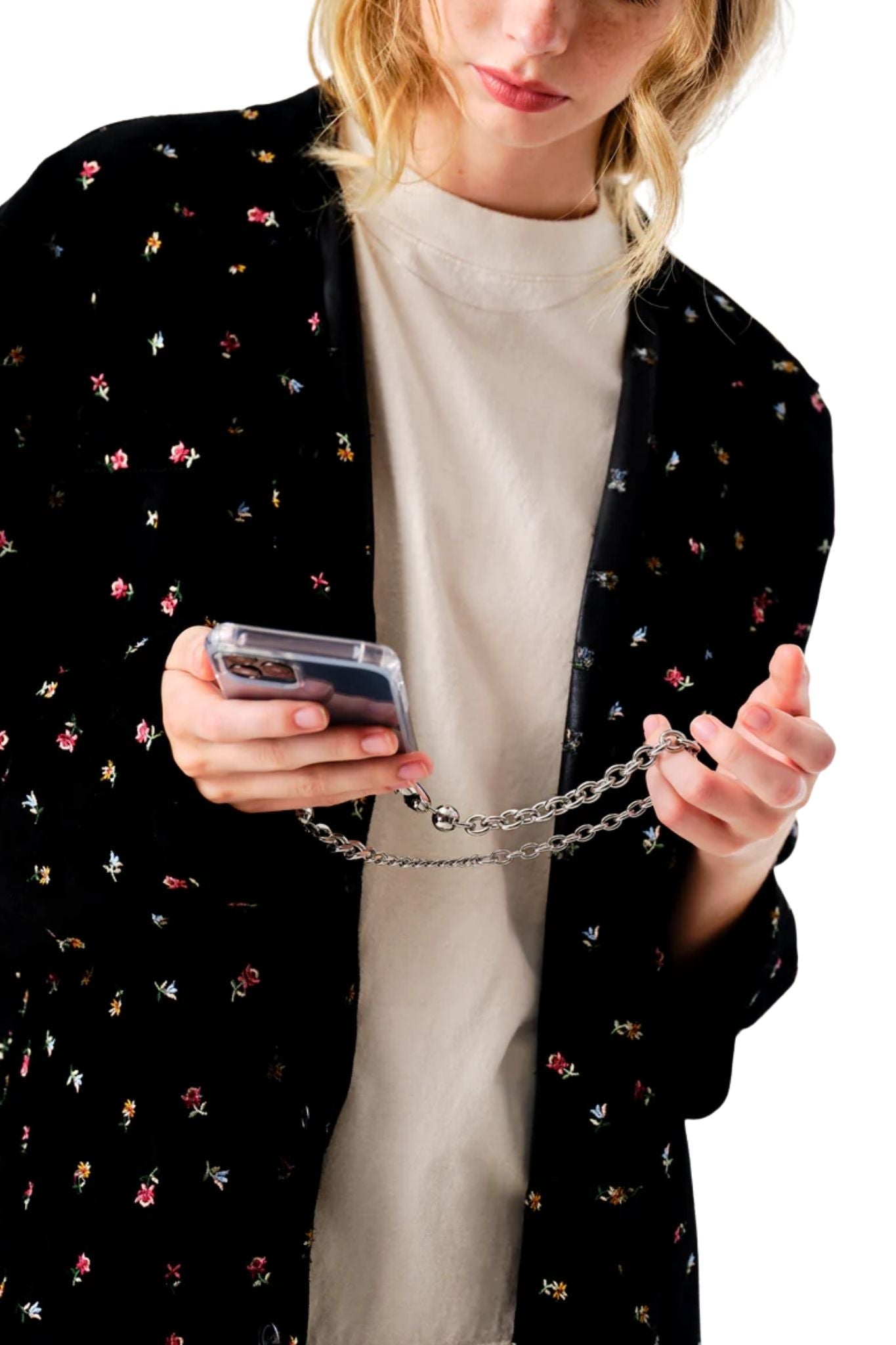 Ossa Mixed Metal Wristlet - Vermillion