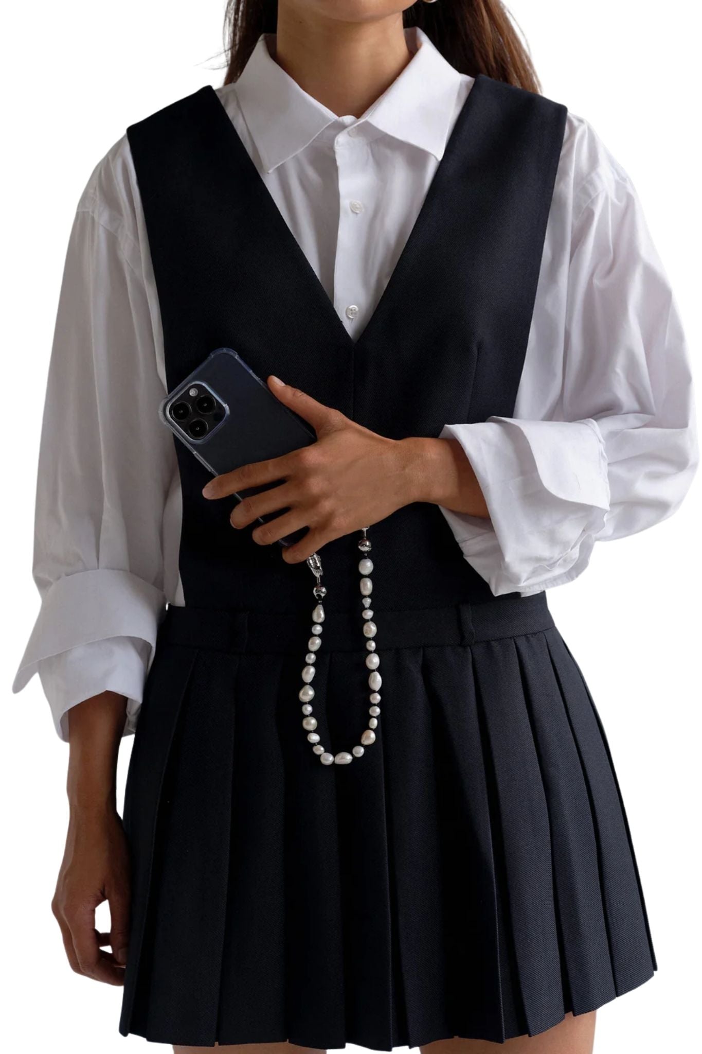 Ossa Multi Pearl Wristlet - Vermillion