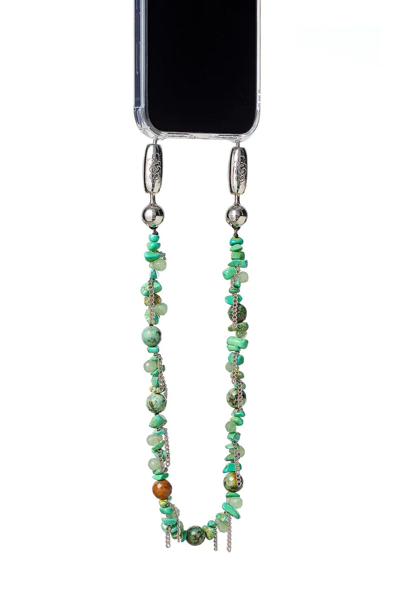 Ossa Stone and Fringe Wristlet - Vermillion