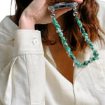 Ossa Stone and Fringe Wristlet - Vermillion