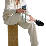 Ossa Stone and Fringe Wristlet - Vermillion