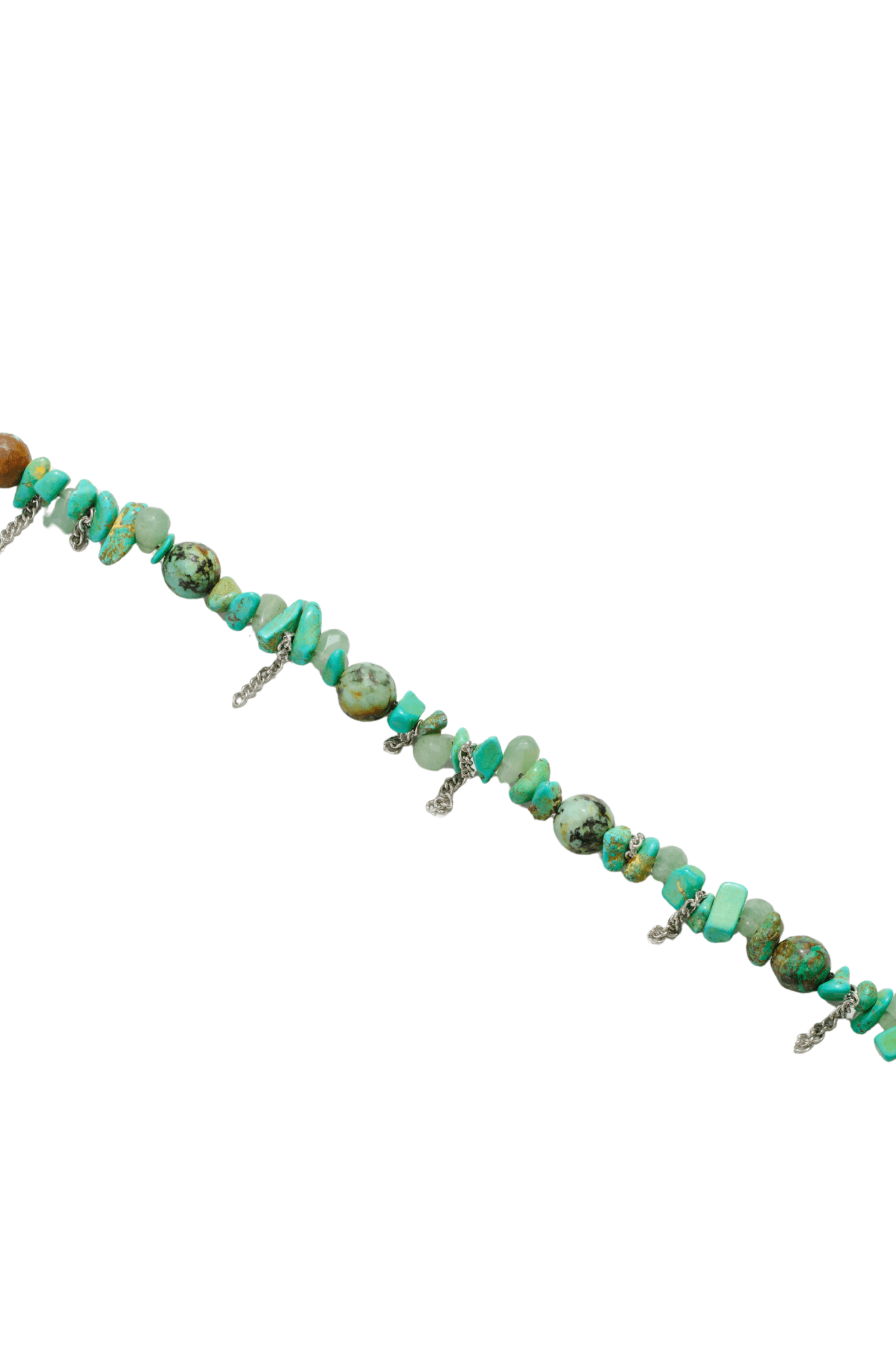 Ossa Stone and Fringe Wristlet Turquoise - Vermillion