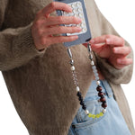 Ossa Stone and Pearl Wristlet - Vermillion