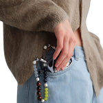 Ossa Stone and Pearl Wristlet - Vermillion