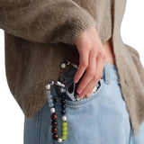 Ossa Stone and Pearl Wristlet - Vermillion