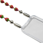 Ossa Strawberry Pavé Wristlet - Vermillion