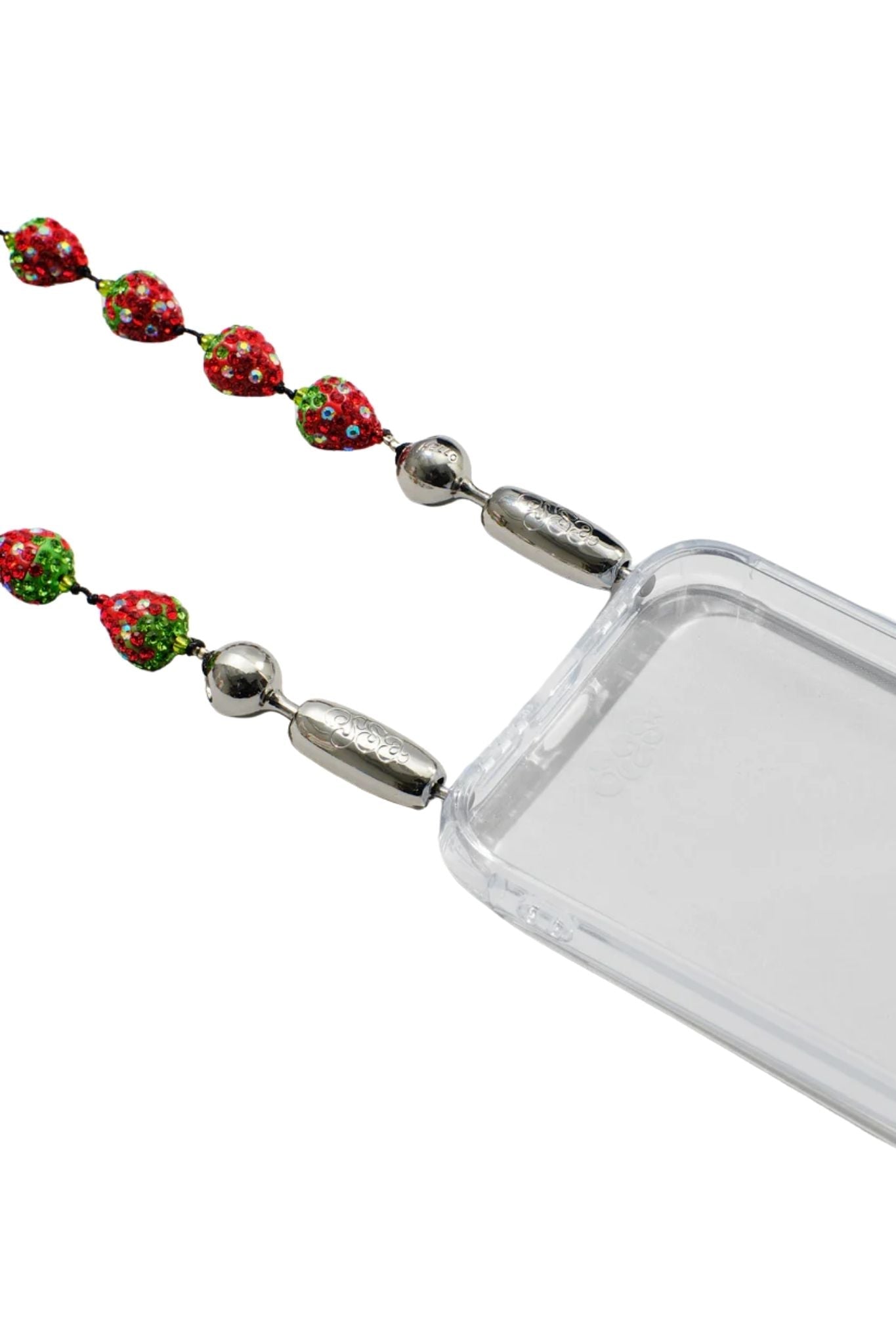 Ossa Strawberry Pavé Wristlet - Vermillion