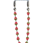 Ossa Strawberry Pavé Wristlet - Vermillion