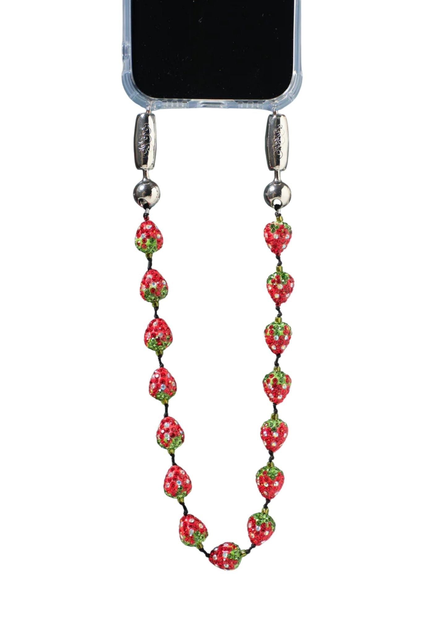 Ossa Strawberry Pavé Wristlet - Vermillion