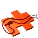 Ossa Wood Crossbody - Vermillion