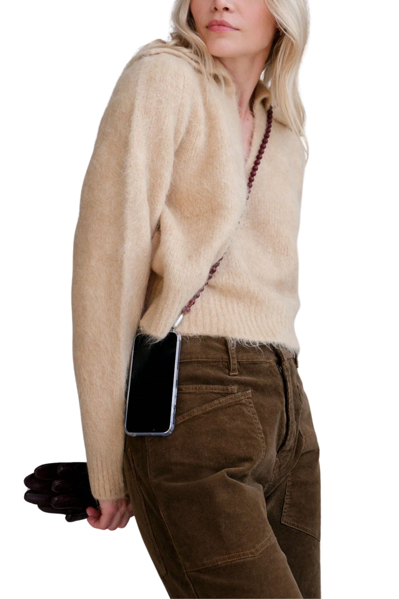 Ossa Wood Crossbody - Vermillion